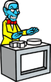 Artwork of the host from Rhythm Tengoku
